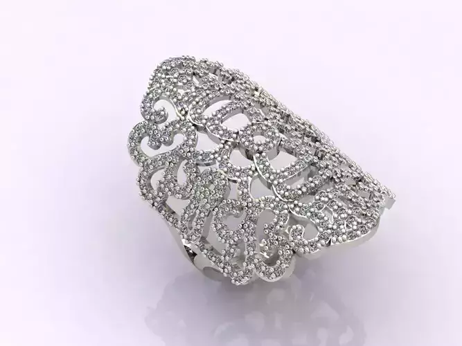 Long Ring With Stone Women Ring 3DM 1