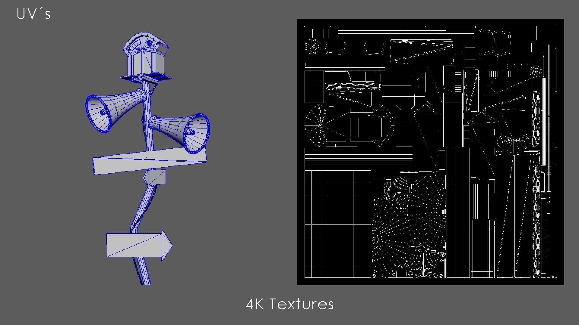 Road Sign - FULLMETAL Low-poly 3D model_11