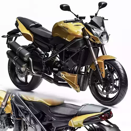 Ducati StreetFighter Low-poly 3D model