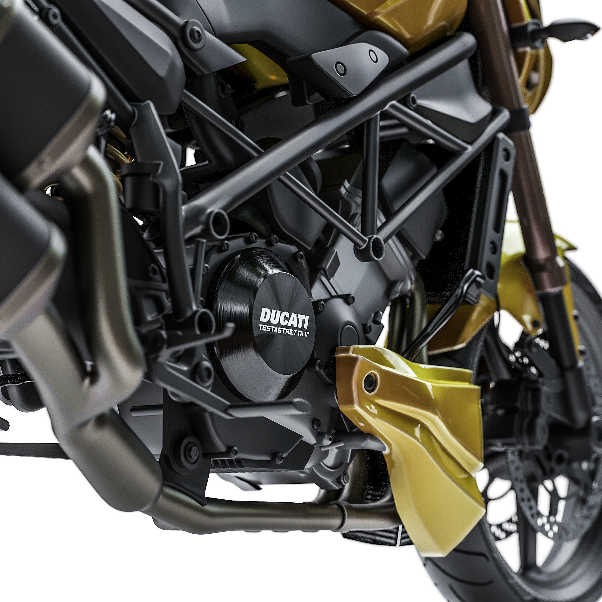 Ducati StreetFighter Low-poly 3D model_3