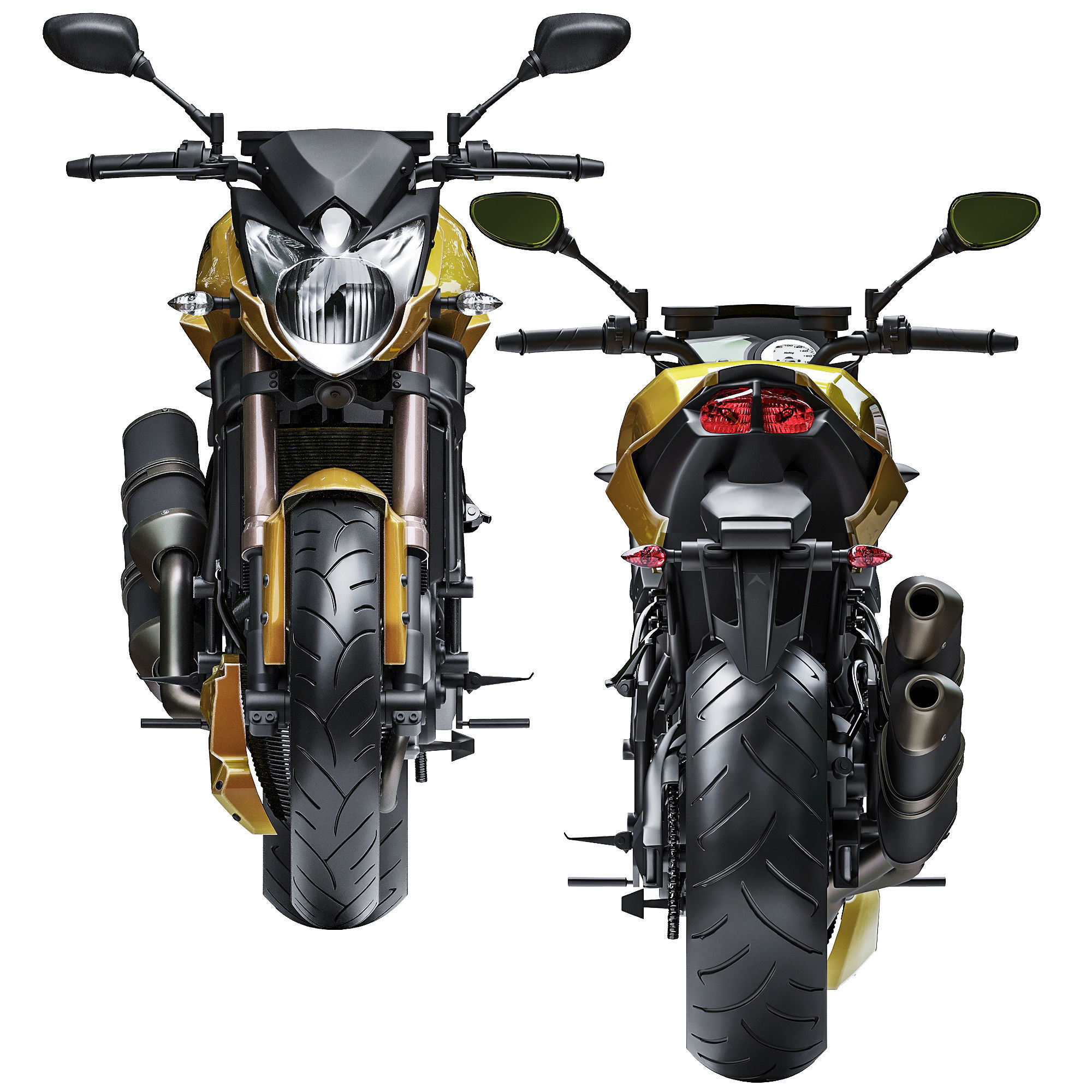 Ducati StreetFighter Low-poly 3D model_4