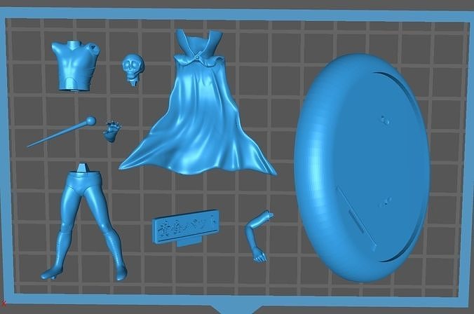 ogon bat fantaman 60th japan anime hero 3D print model