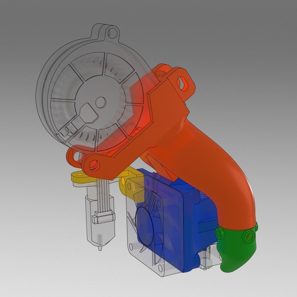 E3D V6 HOTEND MOUNT 3D print model_2