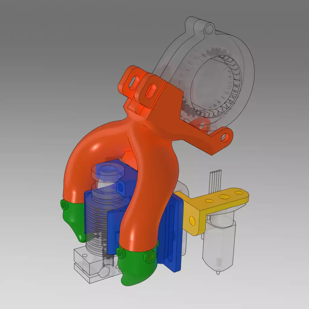 E3D V6 HOTEND MOUNT 3D print model_0
