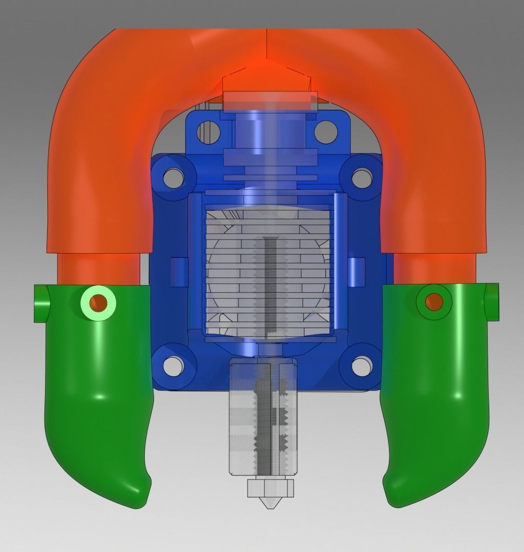 E3D V6 HOTEND MOUNT 3D print model_9