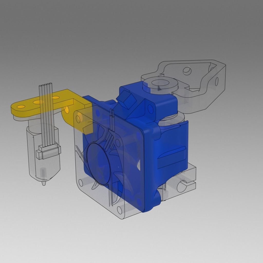 E3D V6 HOTEND MOUNT 3D print model_4