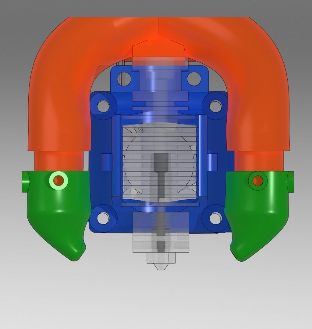 E3D V6 HOTEND MOUNT 3D print model_8