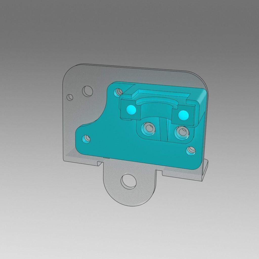 E3D V6 HOTEND MOUNT 3D print model_6