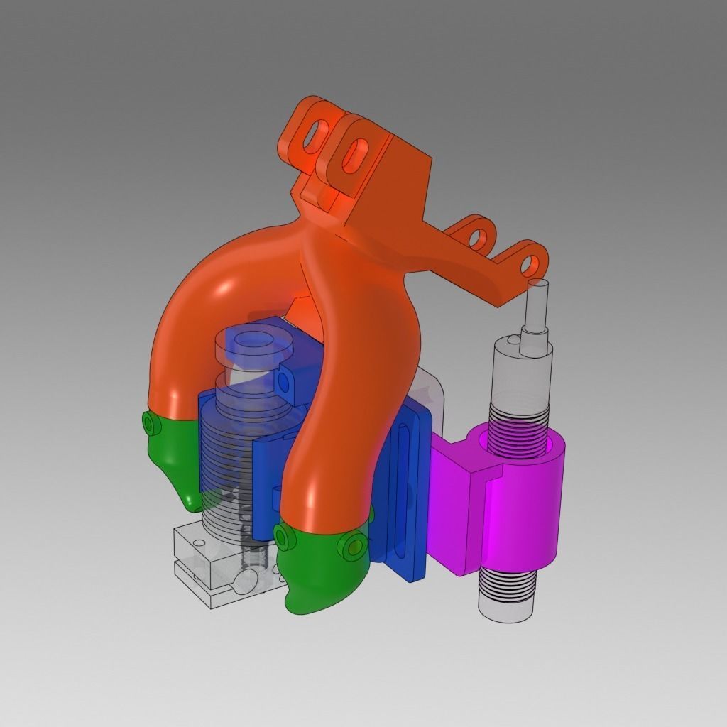 E3D V6 HOTEND MOUNT 3D print model_3