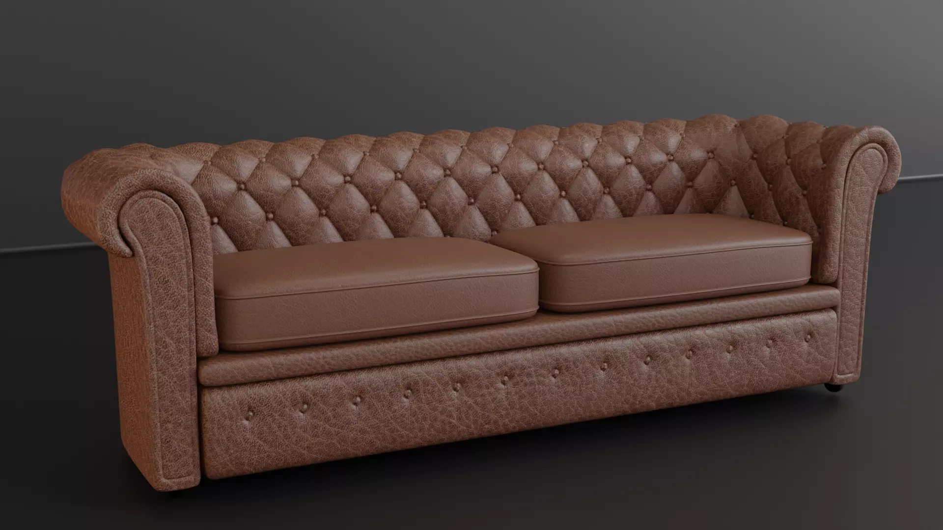 Chesterfield Sofa Old  3D model_0