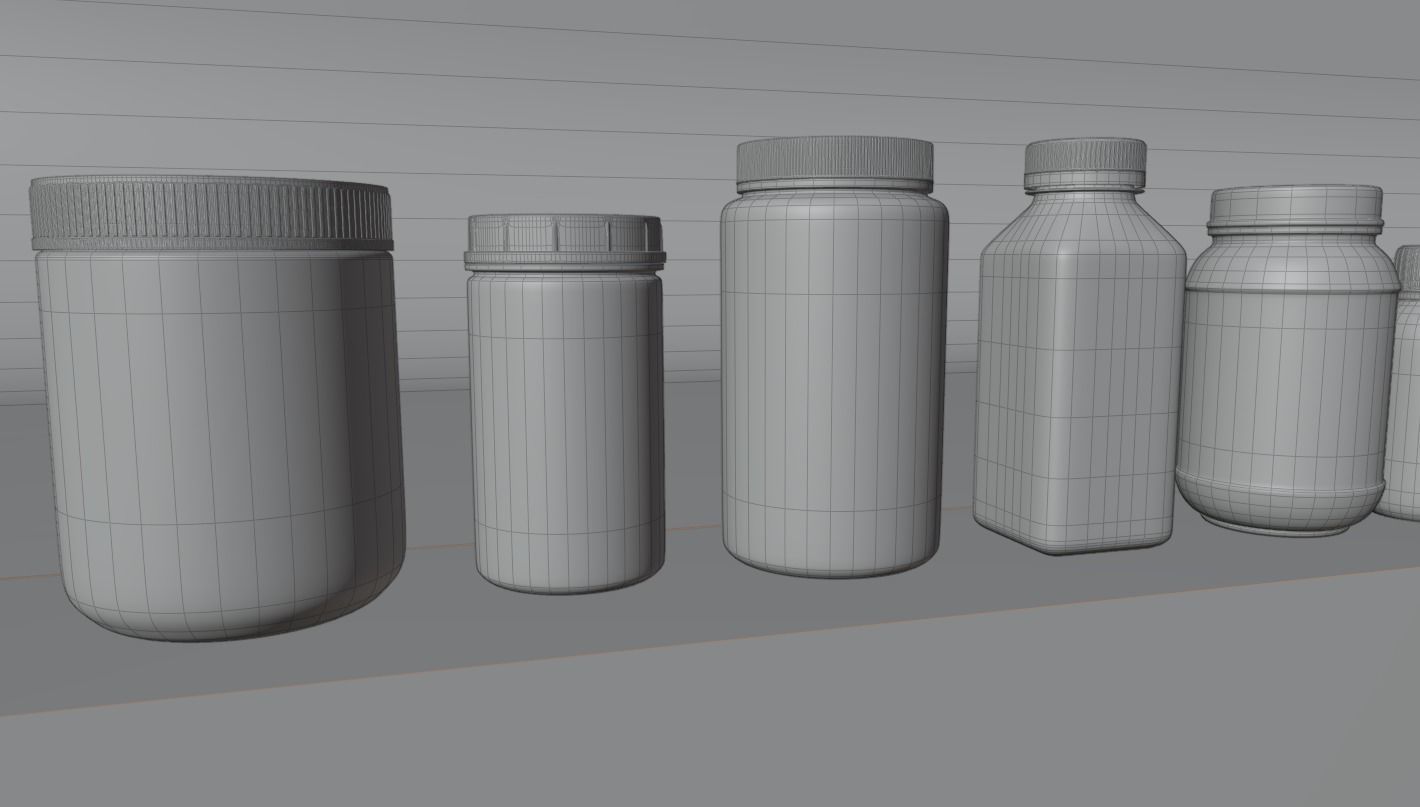 Medicine container package 3D model_17