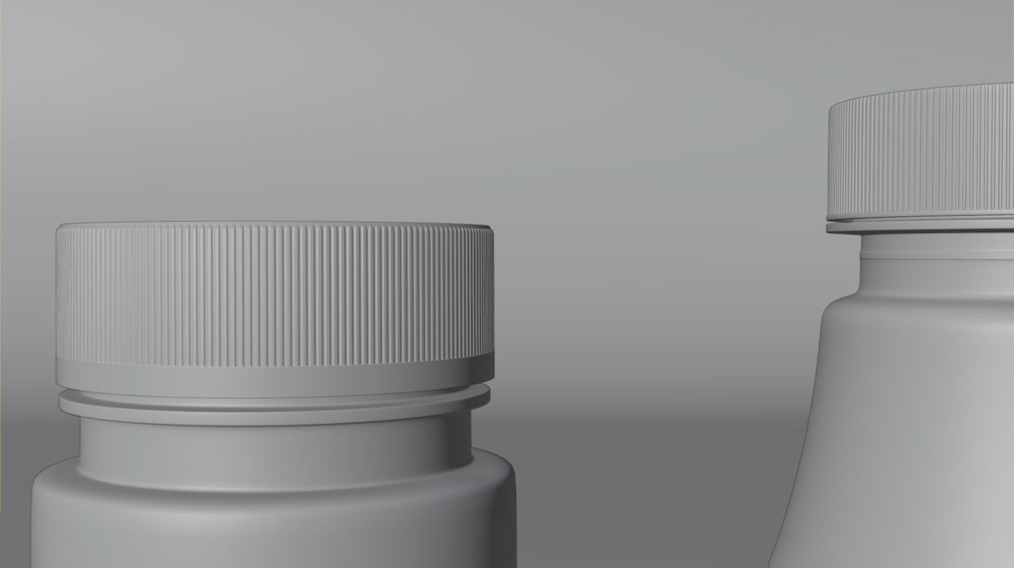 Medicine container package 3D model_6