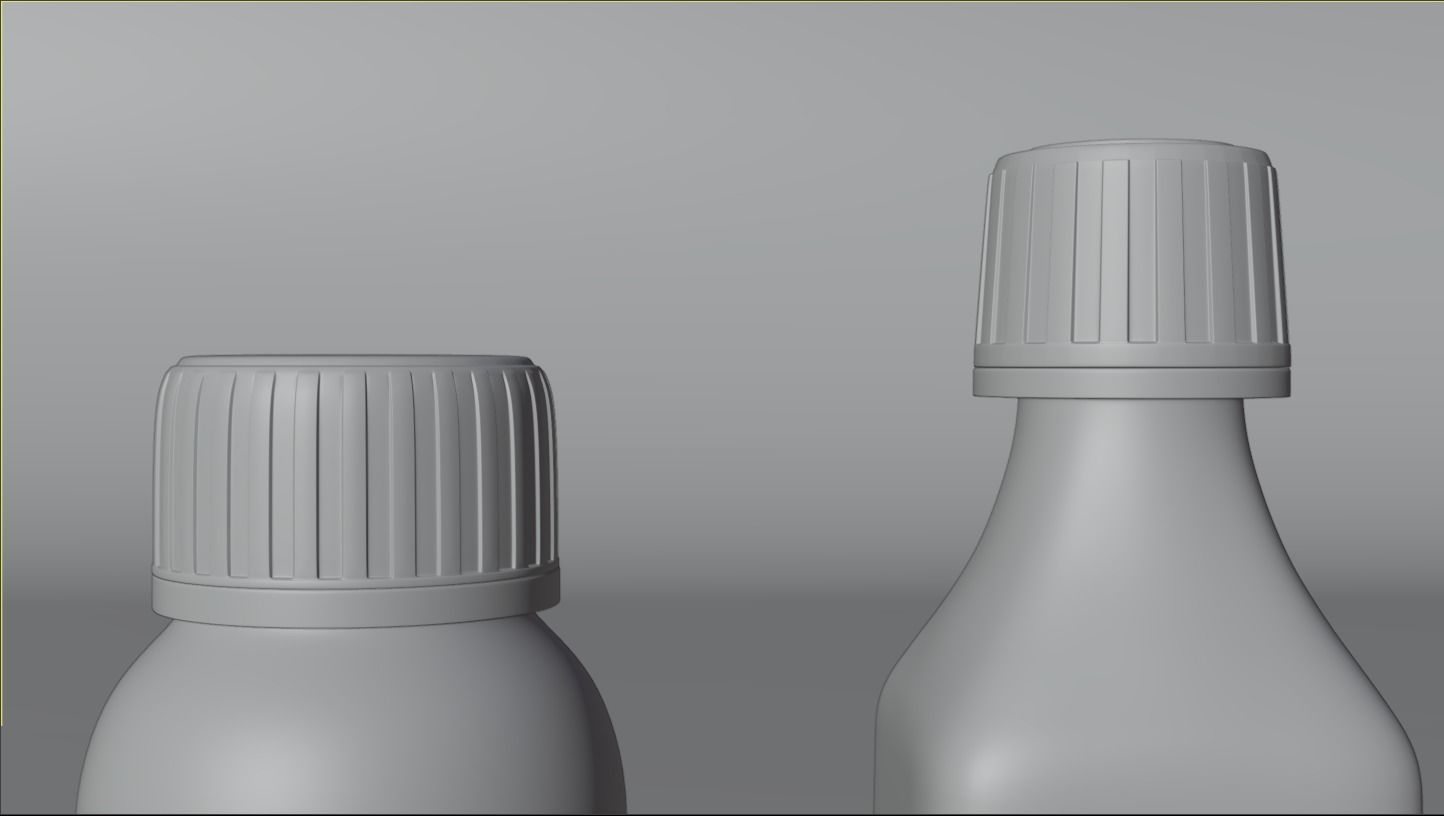 Medicine container package 3D model_5