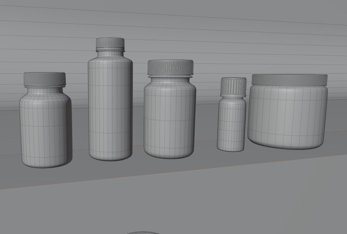Medicine container package 3D model_22