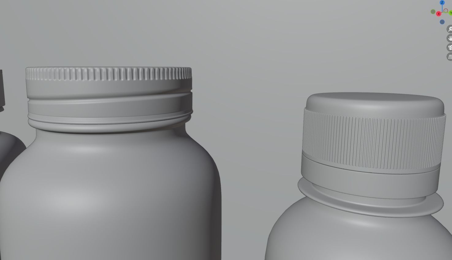 Medicine container package 3D model_2