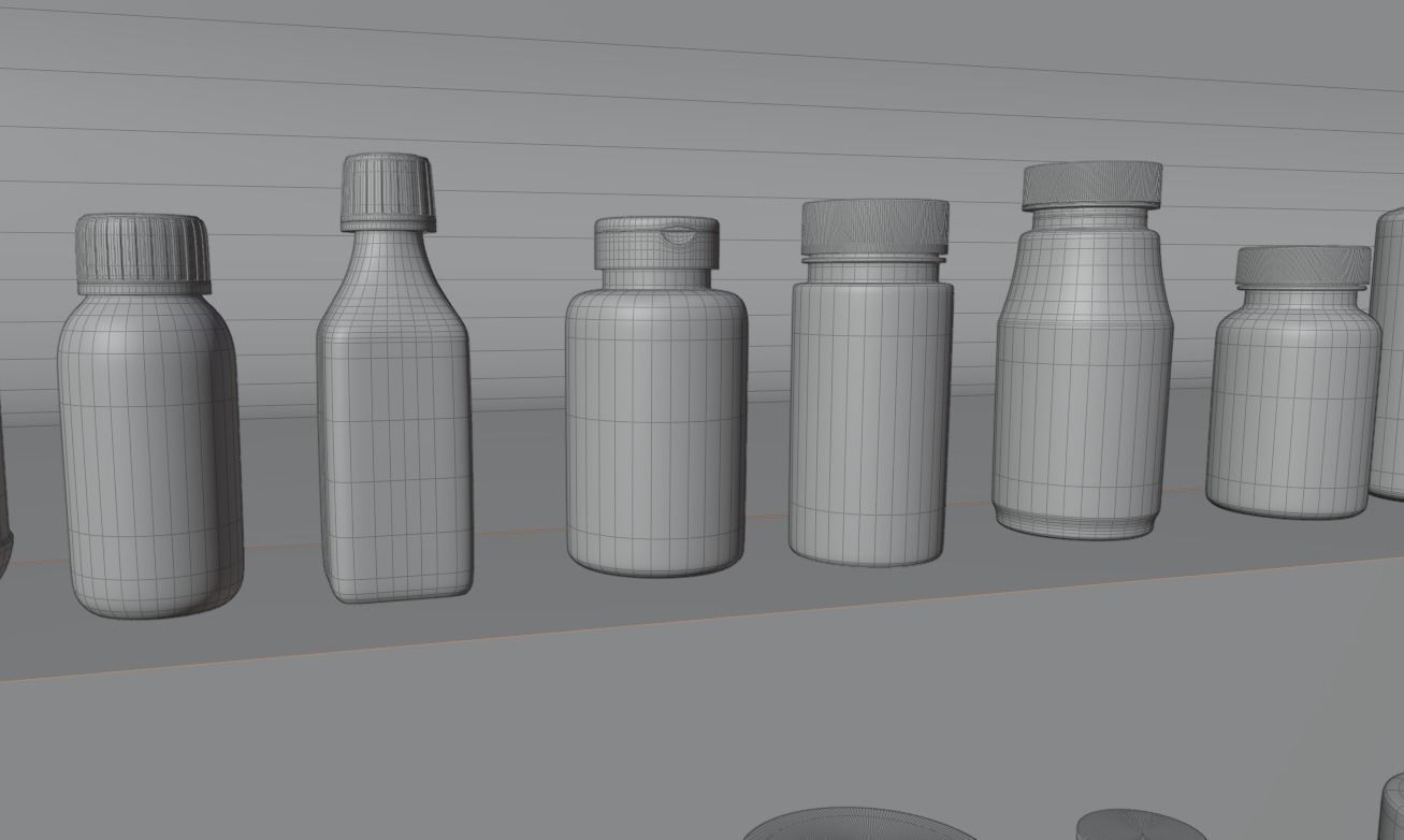 Medicine container package 3D model_20