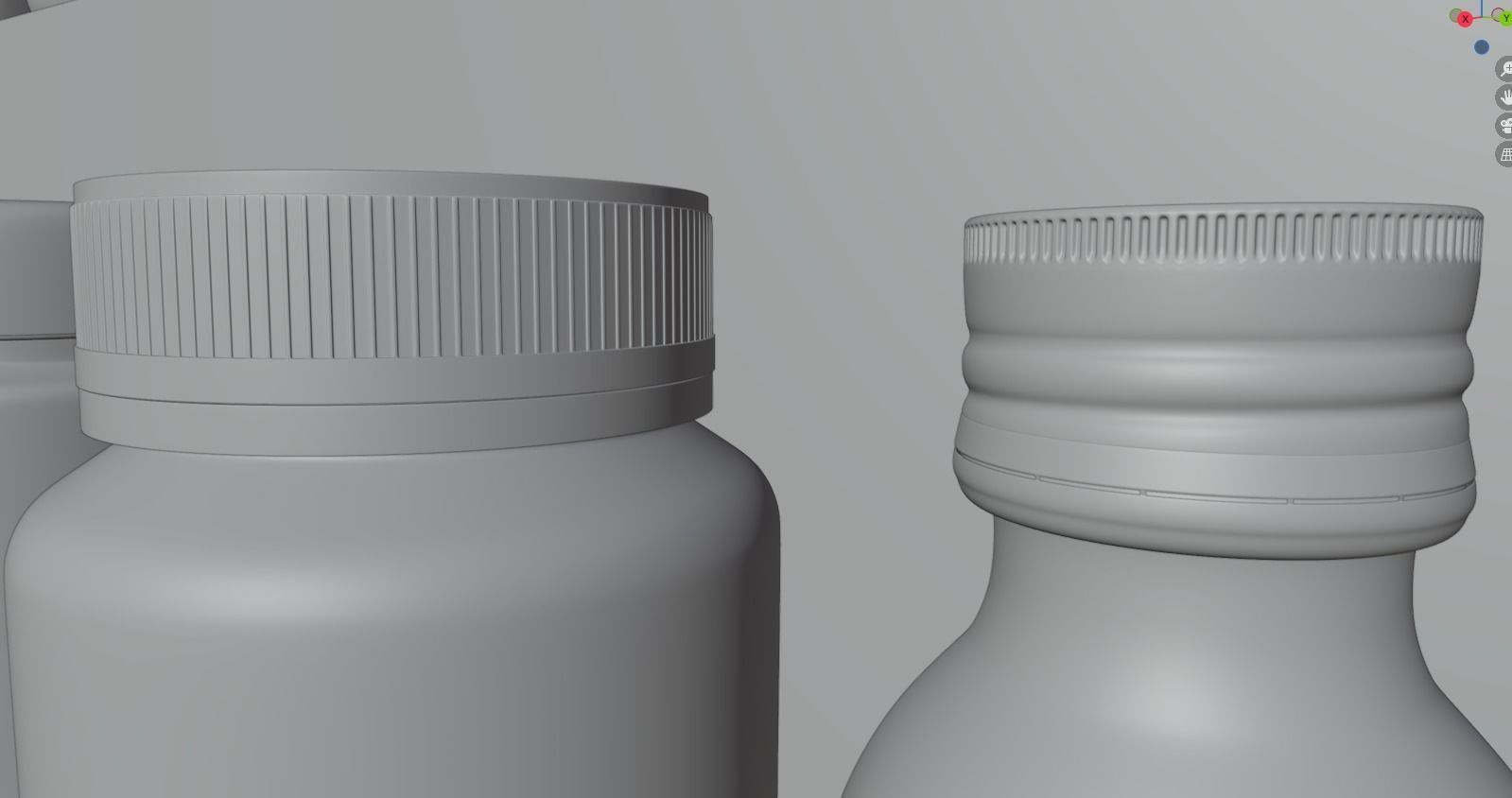 Medicine container package 3D model_3