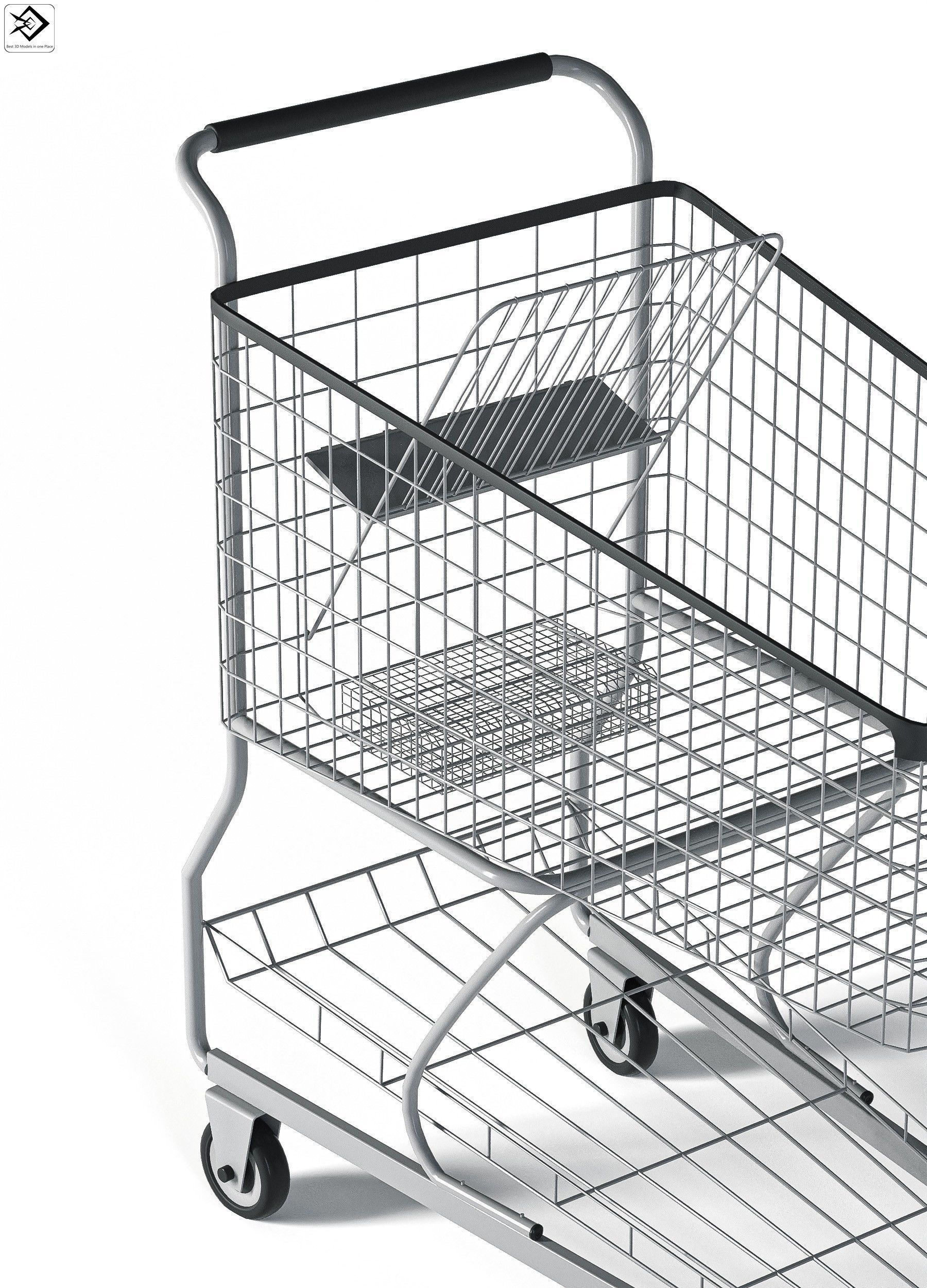 Shopping Cart 3D model_6