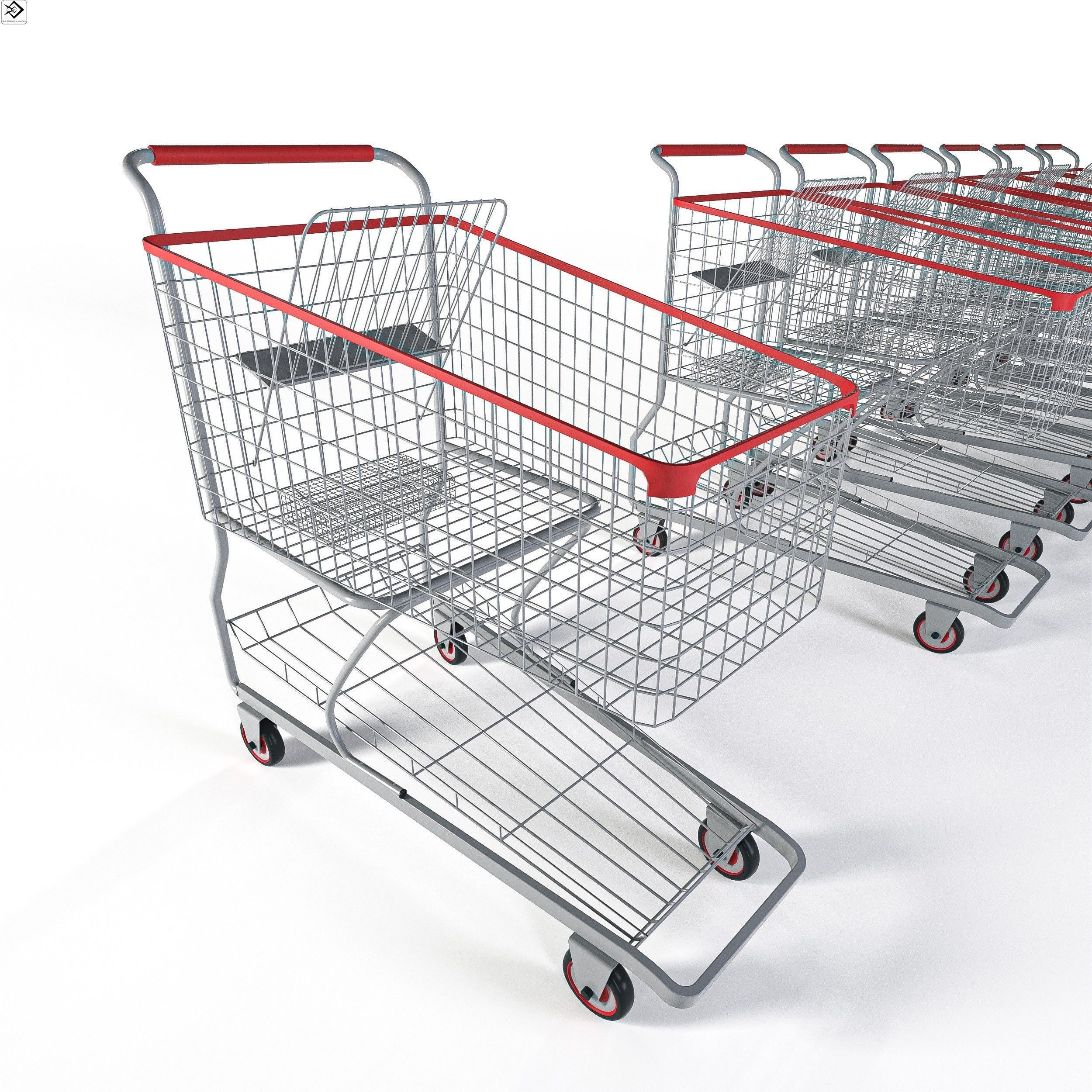 Shopping Cart 3D model_9