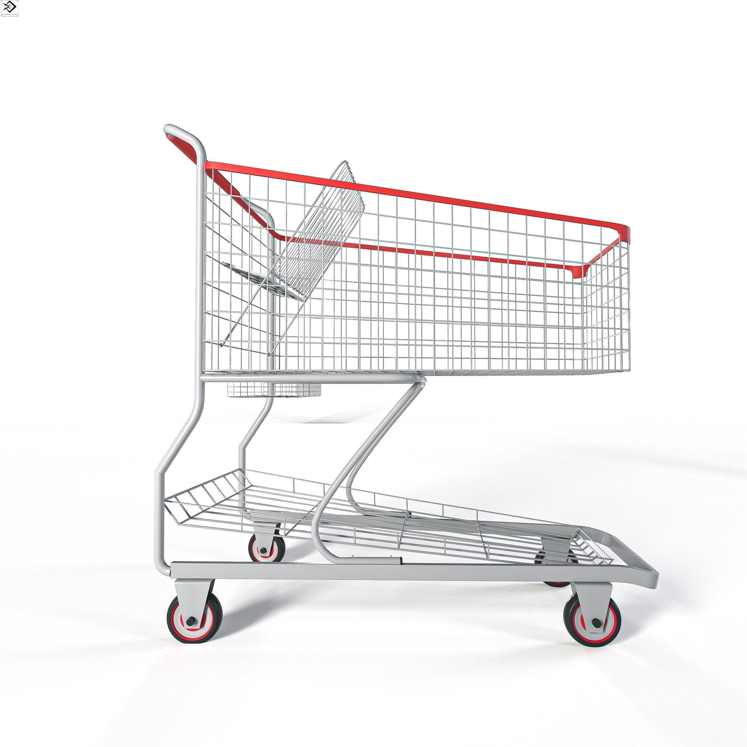 Shopping Cart 3D model_8