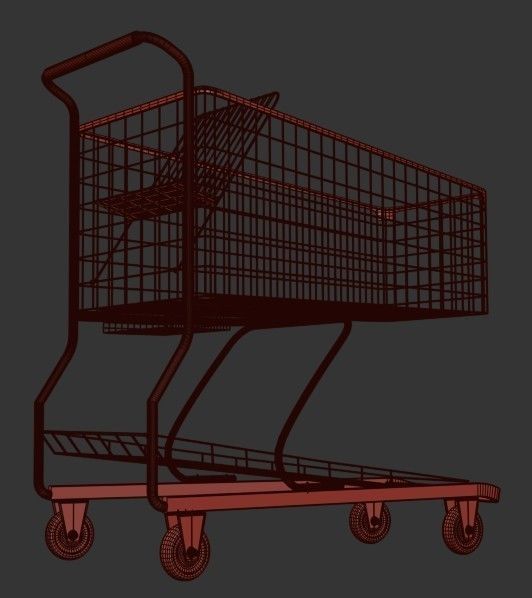 Shopping Cart 3D model_14