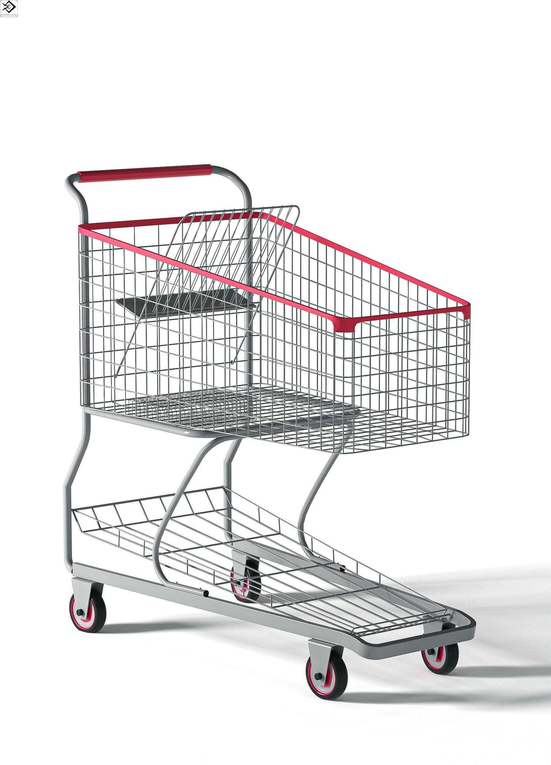 Shopping Cart 3D model_1