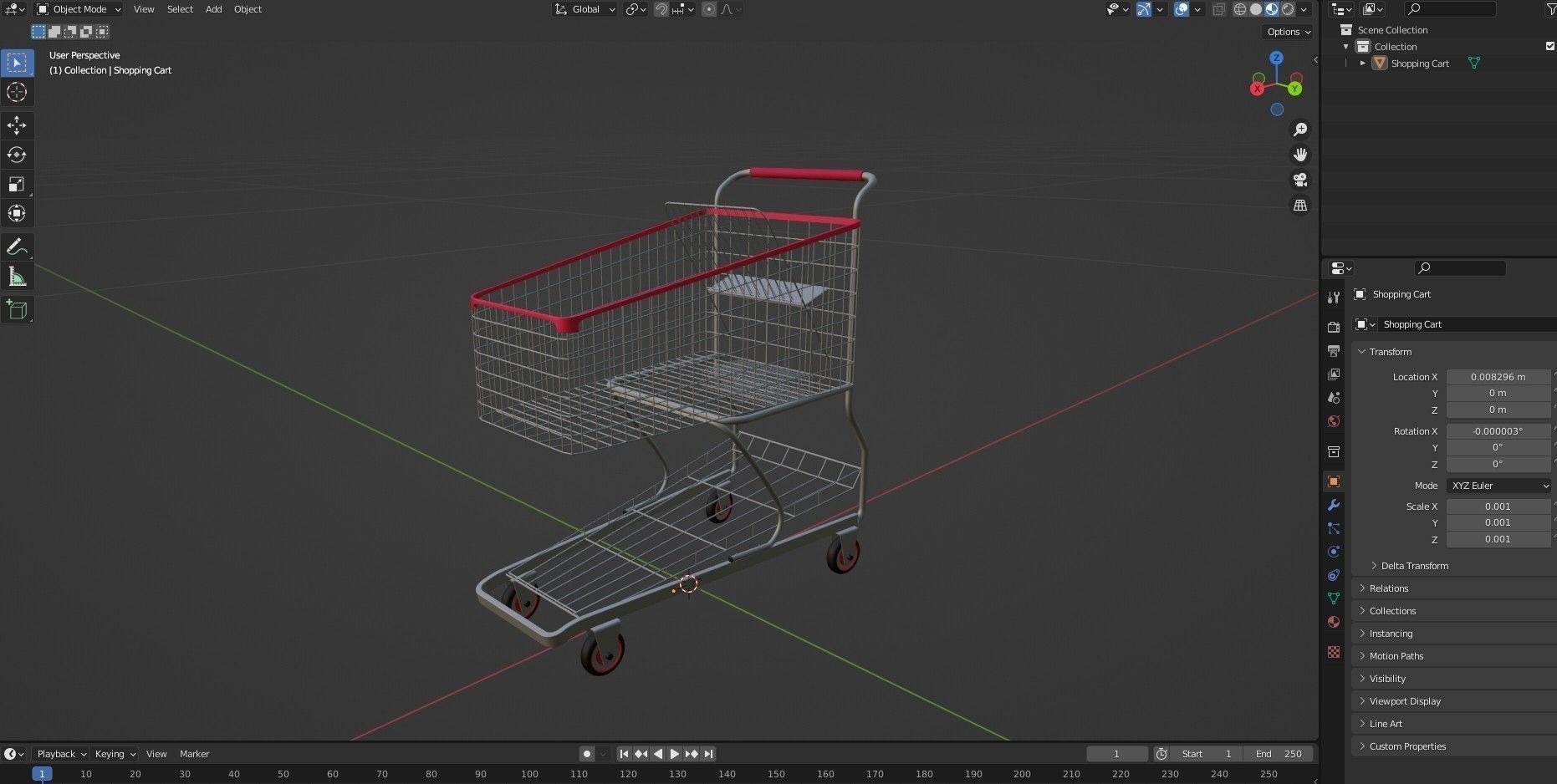 Shopping Cart 3D model_10