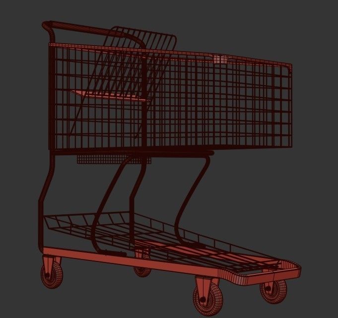 Shopping Cart 3D model_12