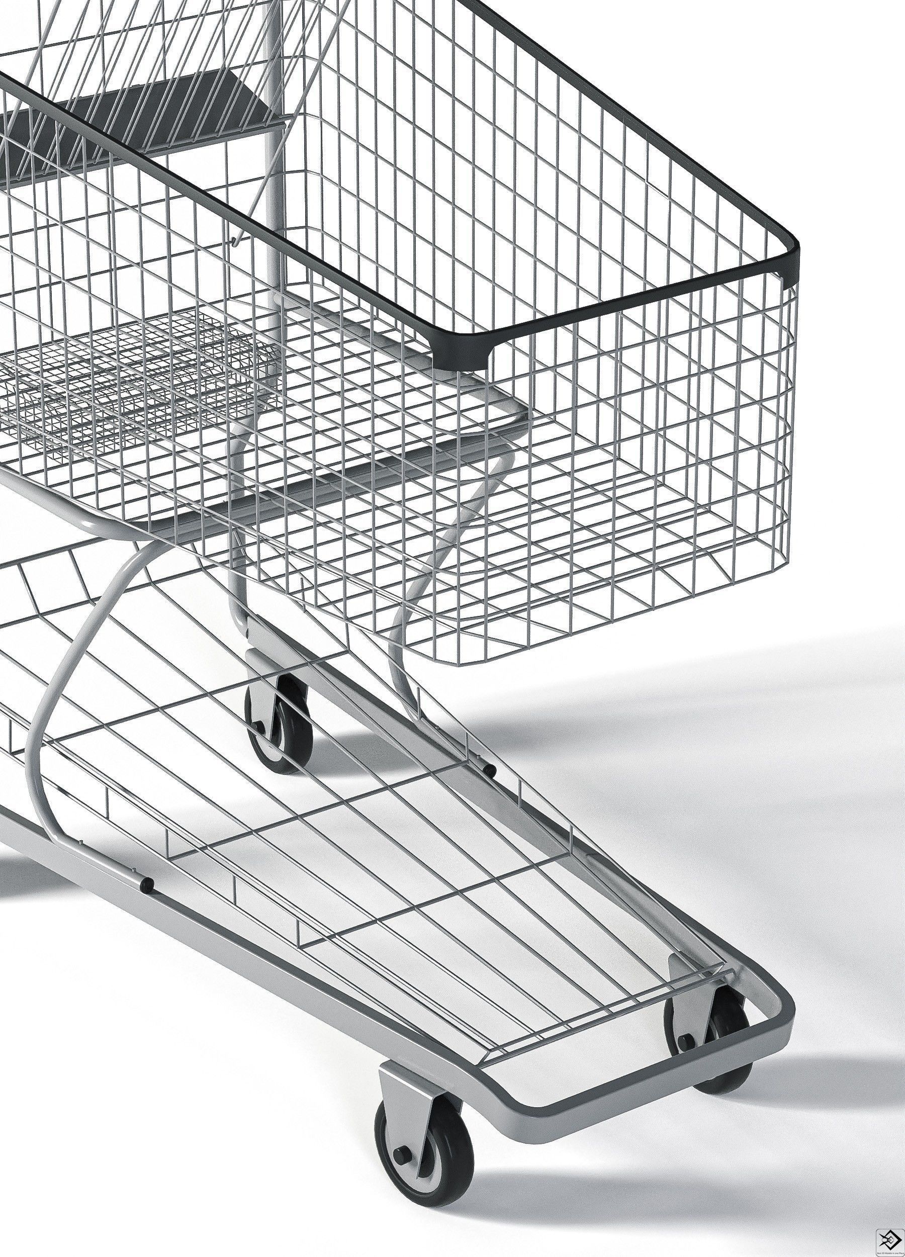 Shopping Cart 3D model_4