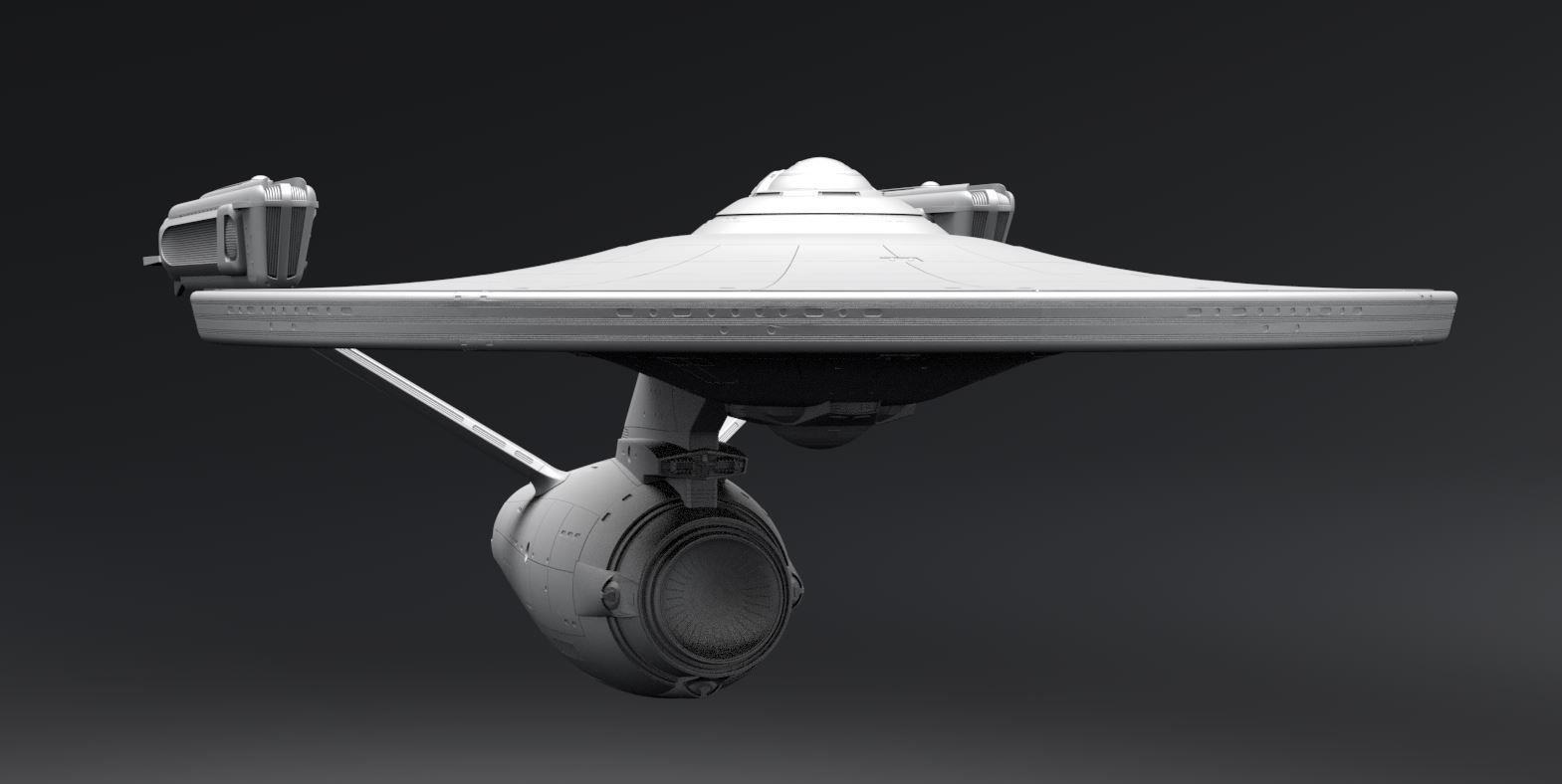 Refit Enterprise Scale model 3D print model_3