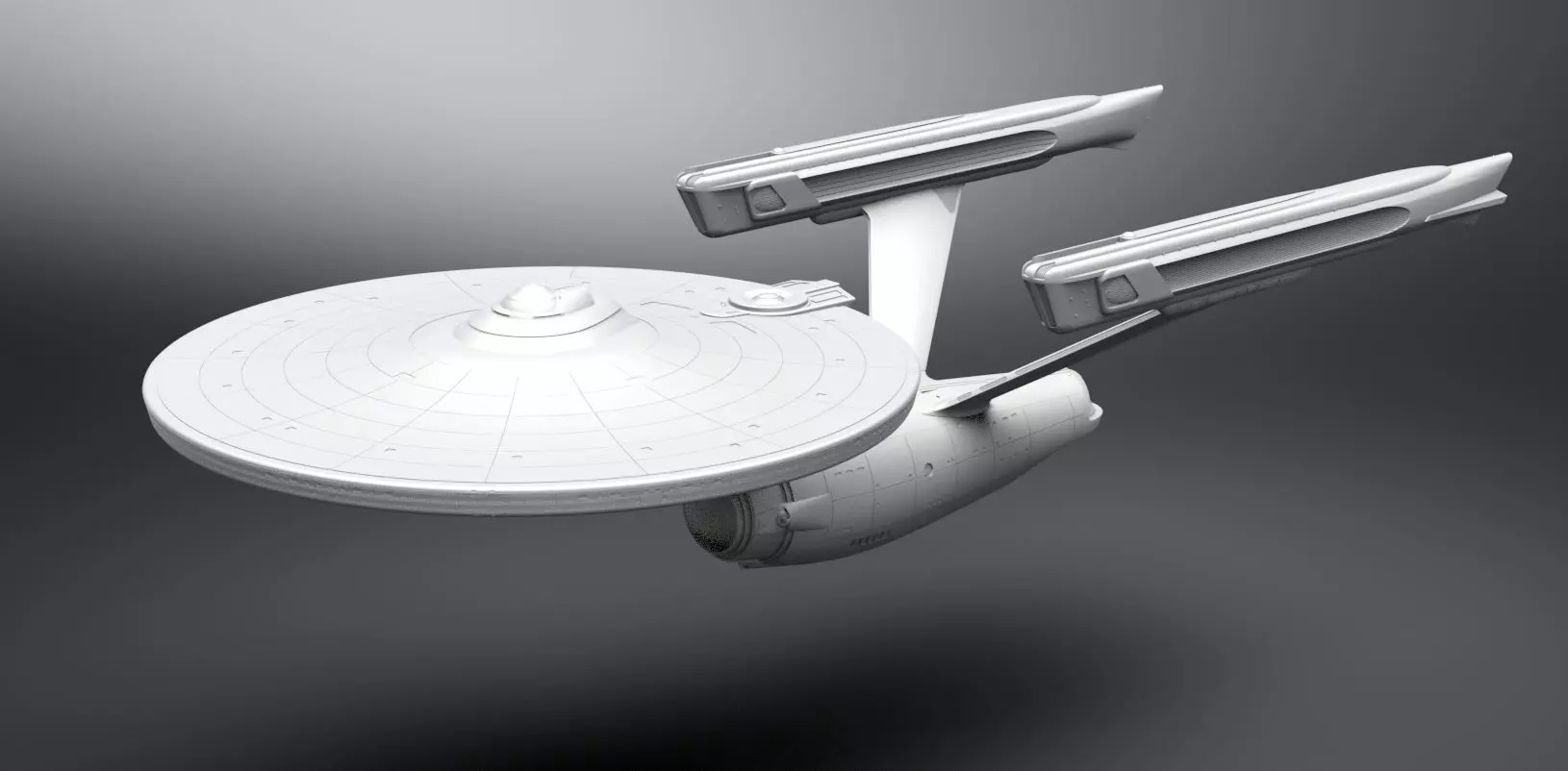 Refit Enterprise Scale model 3D print model_0