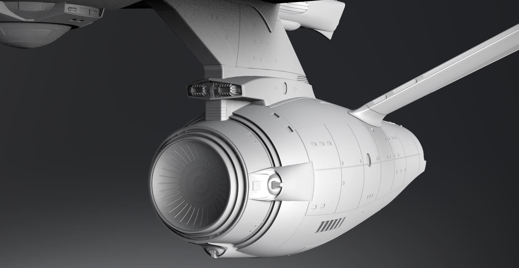 Refit Enterprise Scale model 3D print model_7