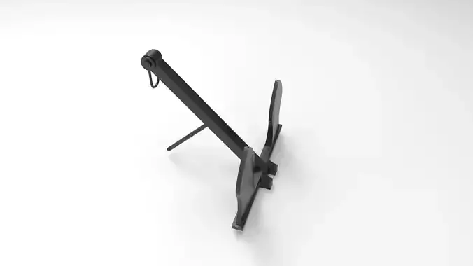 Anchor T piece of metal 3D print model