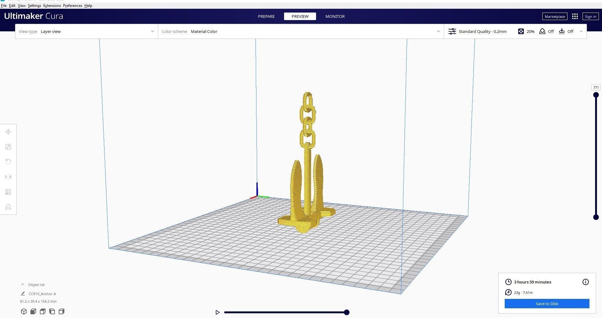 Anchor A 3D print model_8