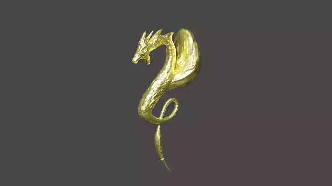 lowpoly dragon game model Free low-poly 3D model