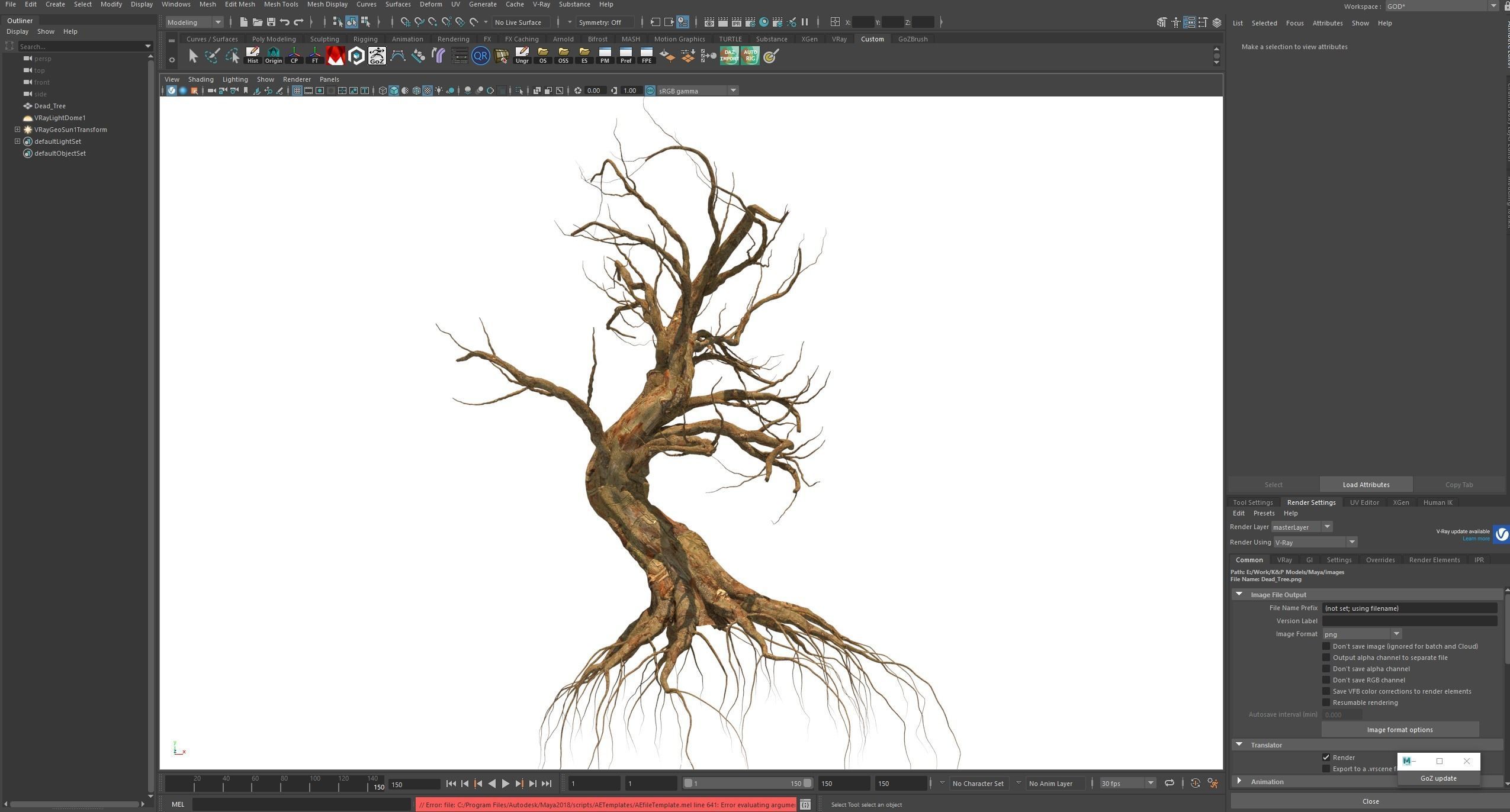 Dead Tree 3D model_9