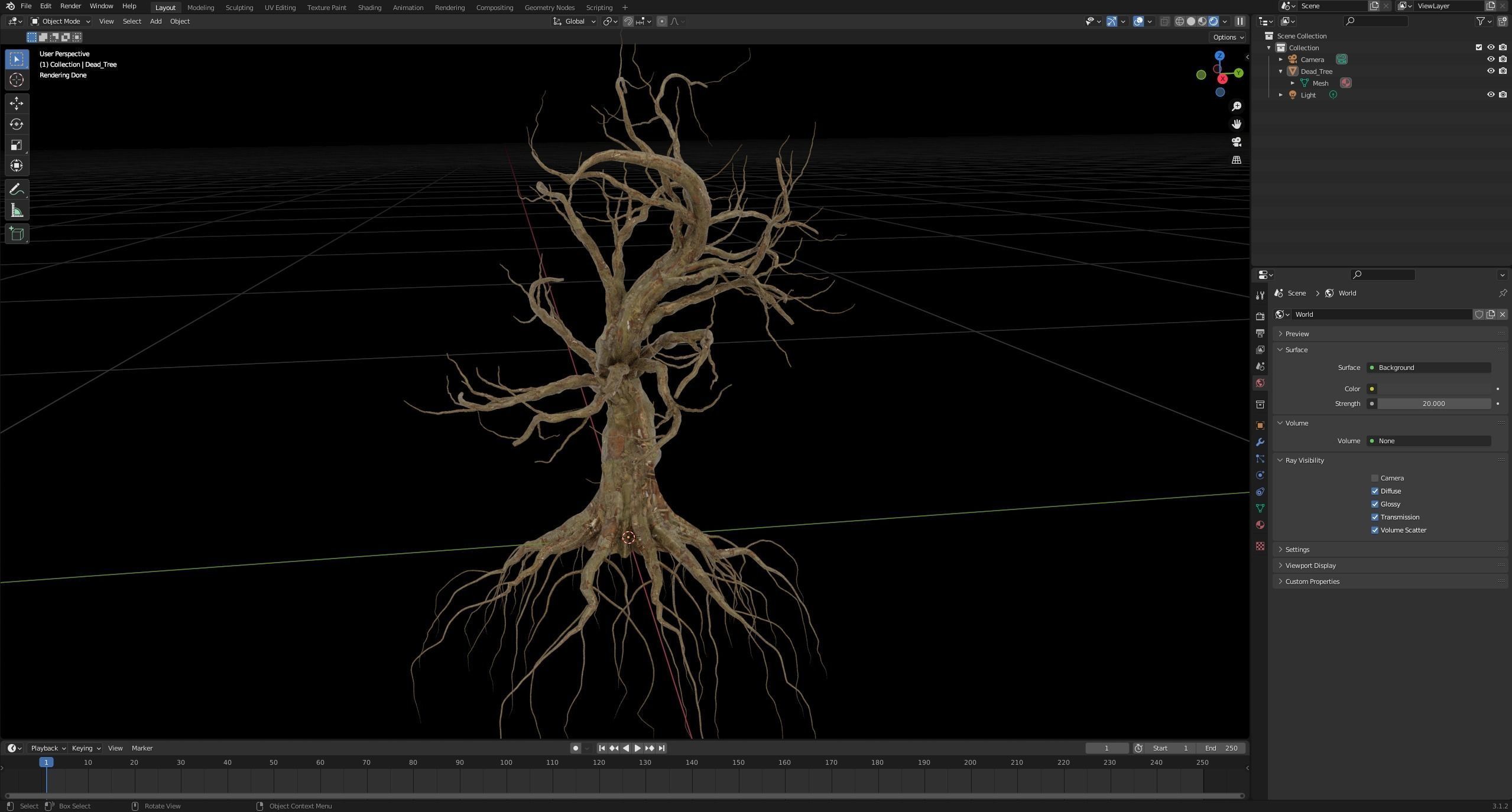 Dead Tree 3D model_10
