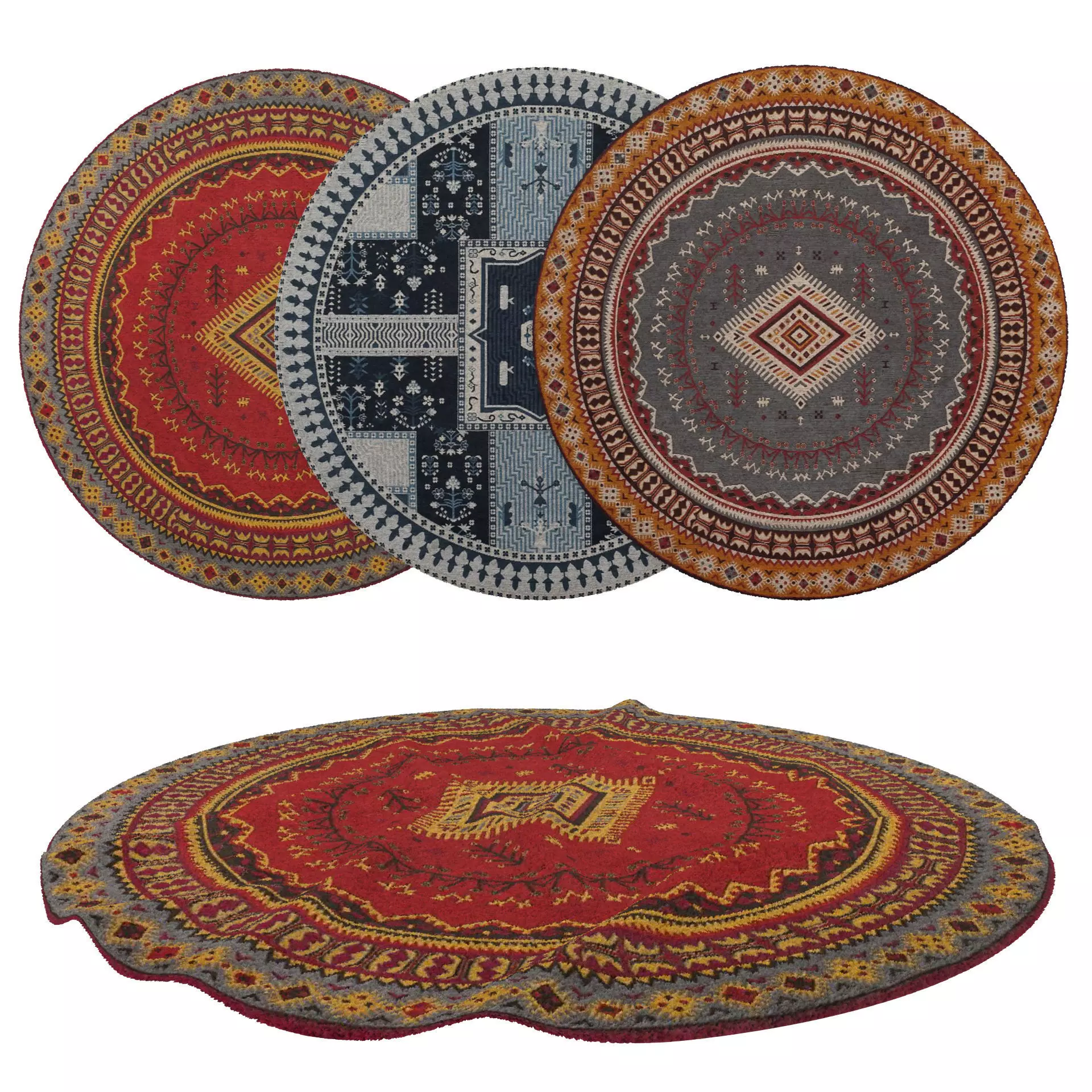 Rugs No 665 Low-poly 3D model_0