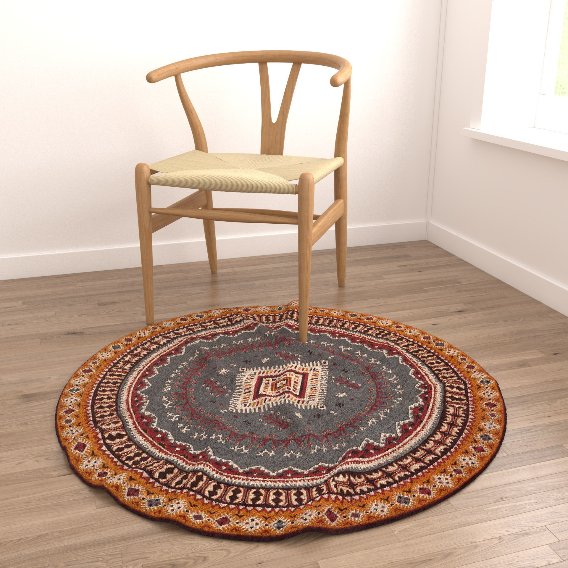 Rugs No 665 Low-poly 3D model_4
