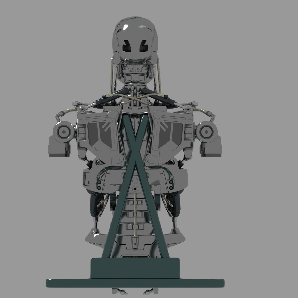 Terminator T-800 Torso Bust 3D model_18