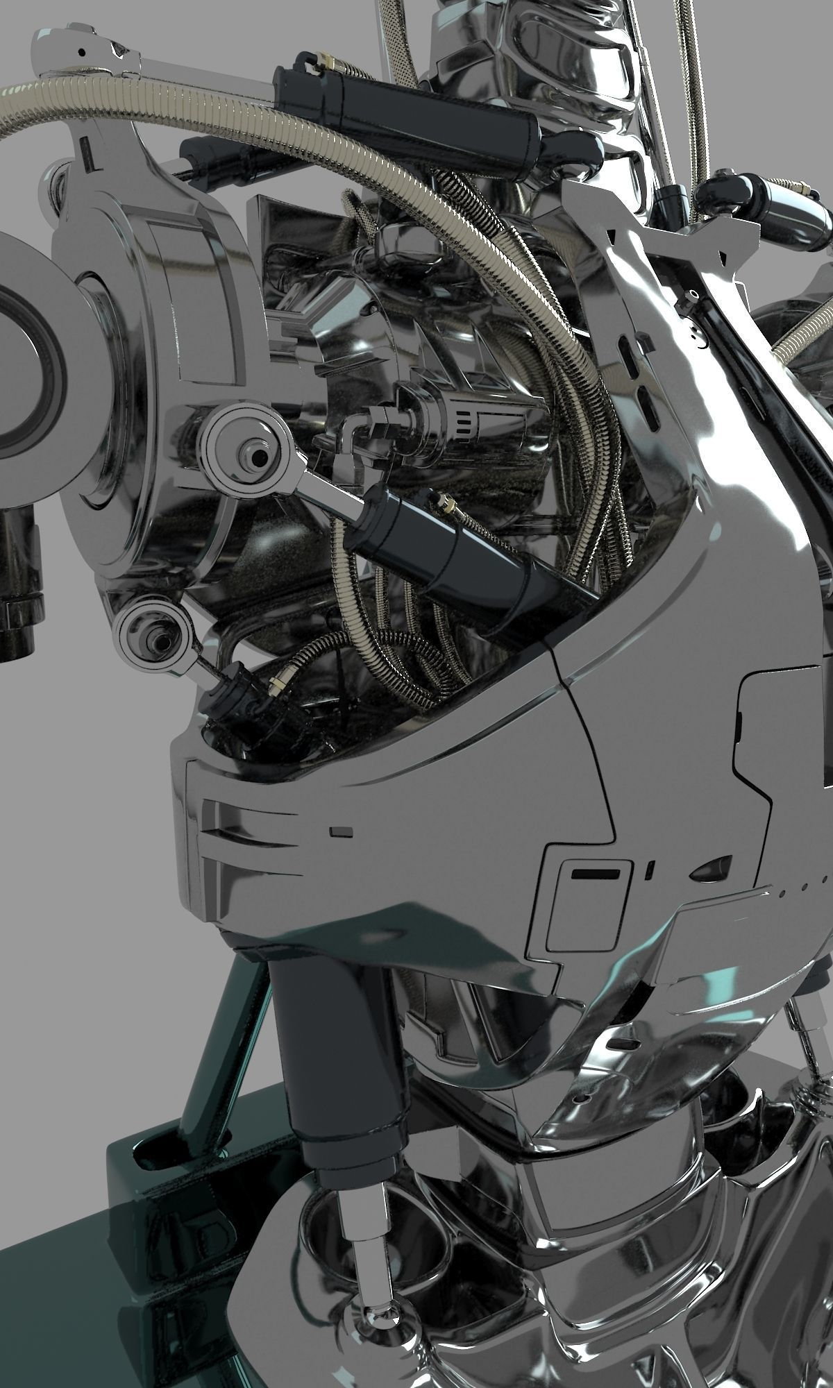 Terminator T-800 Torso Bust 3D model_14