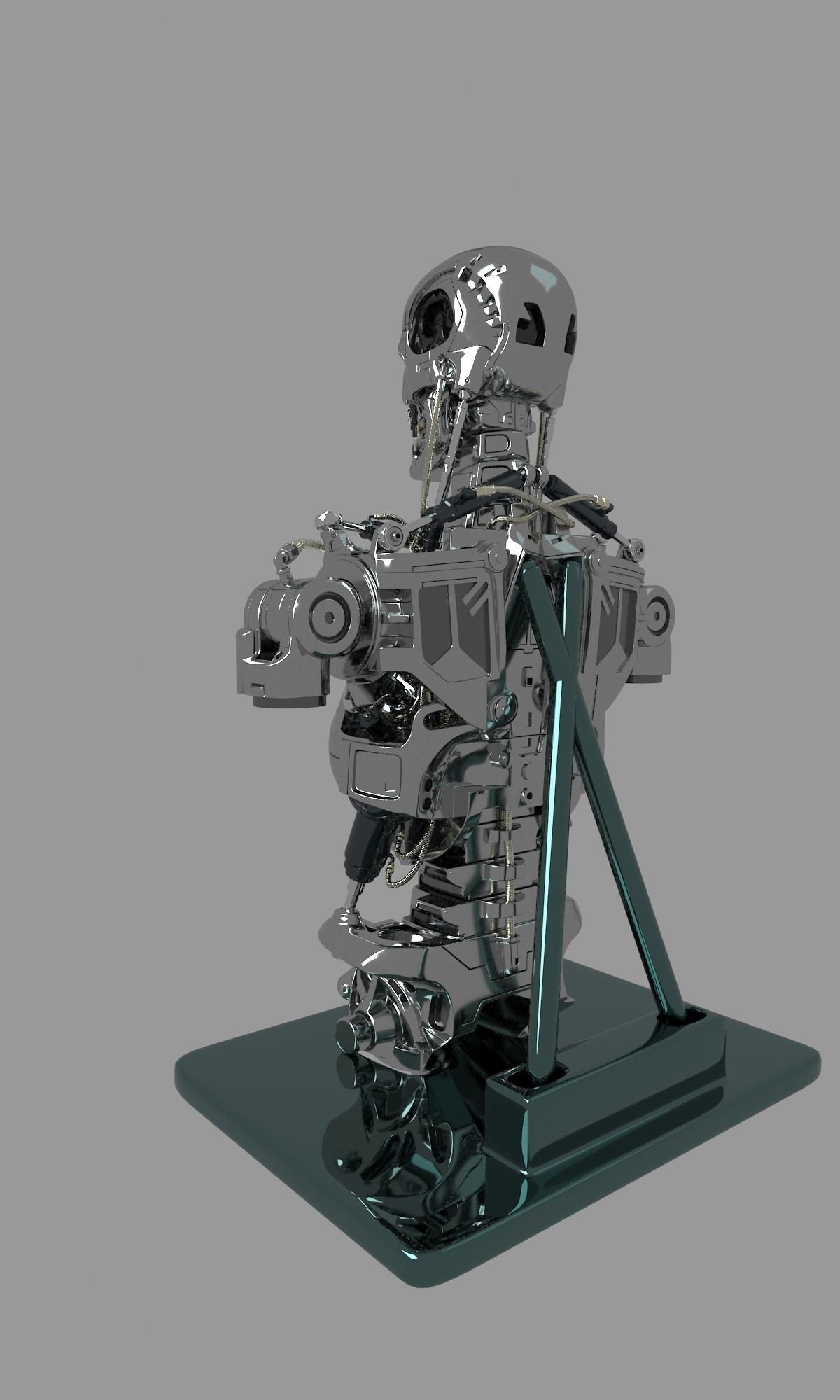 Terminator T-800 Torso Bust 3D model_11