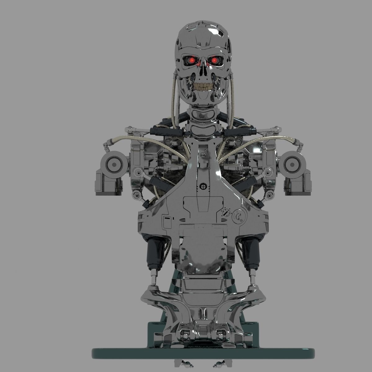 Terminator T-800 Torso Bust 3D model_13