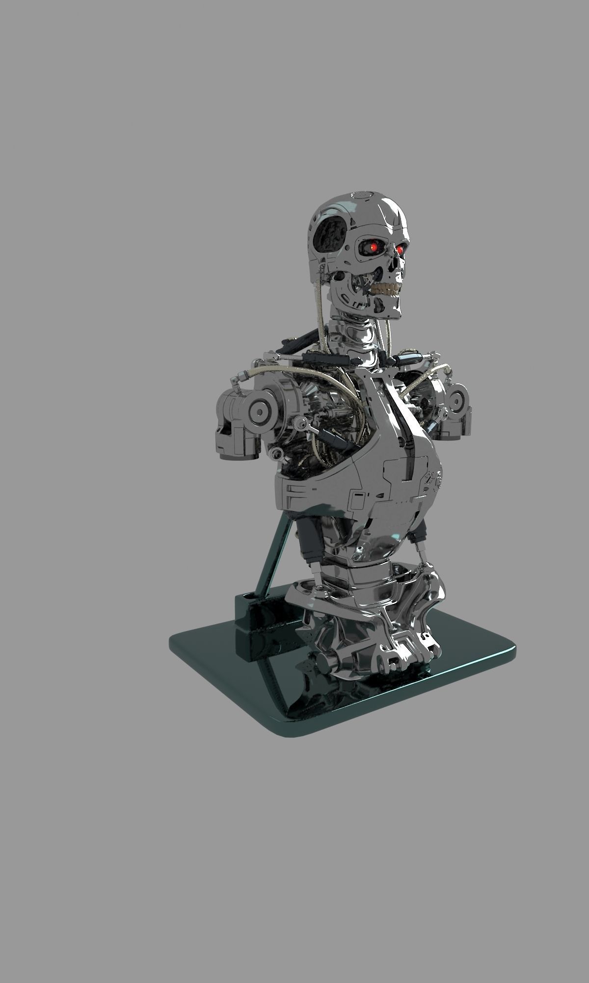 Terminator T-800 Torso Bust 3D model_10