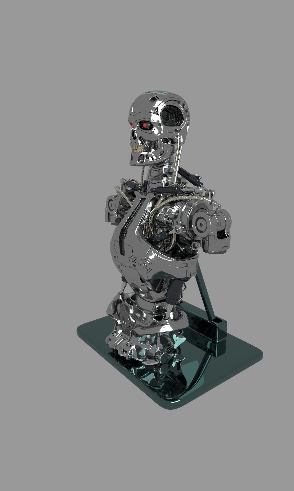 Terminator T-800 Torso Bust 3D model_9