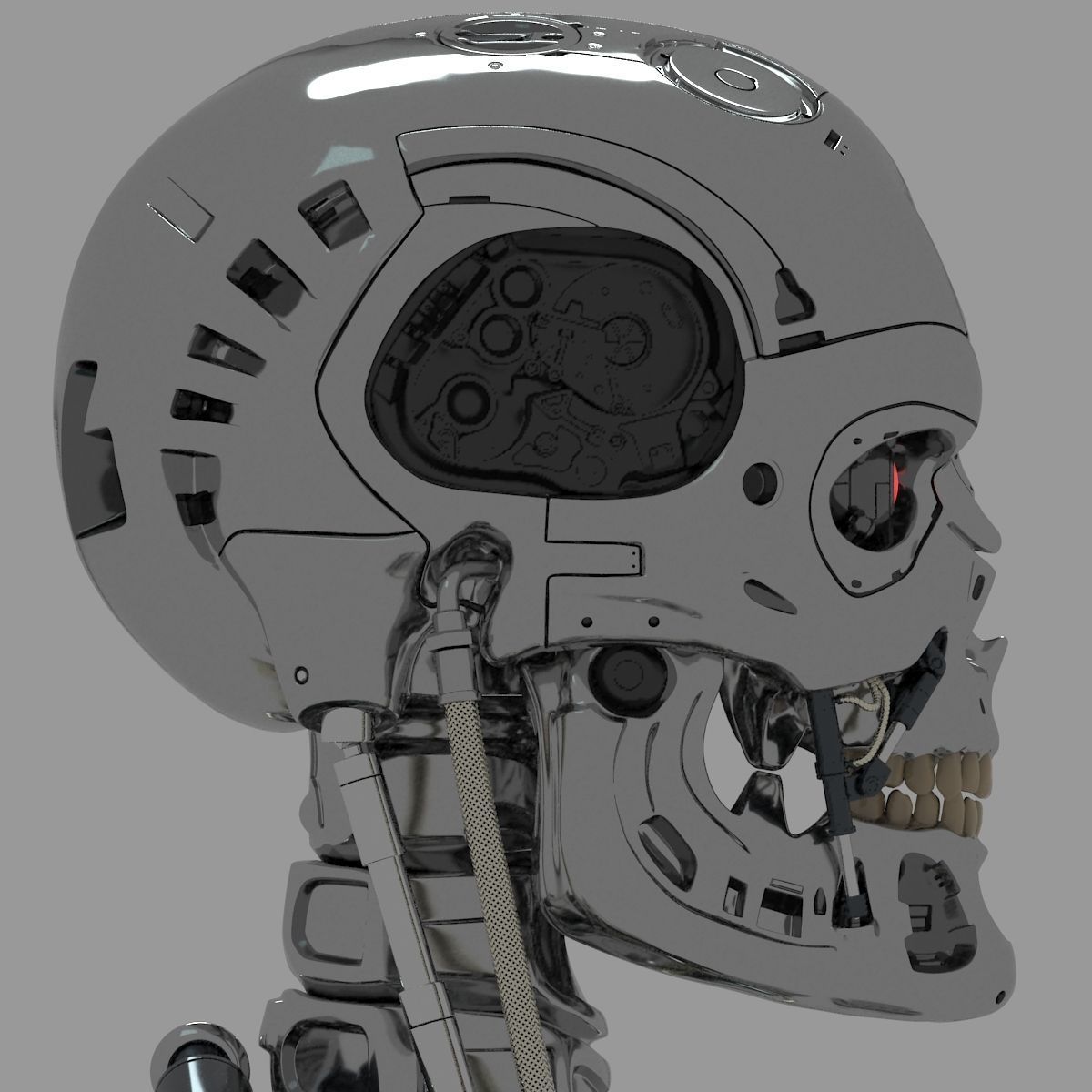 Terminator T-800 Torso Bust 3D model_6