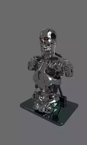 Terminator T-800 Torso Bust 3D model