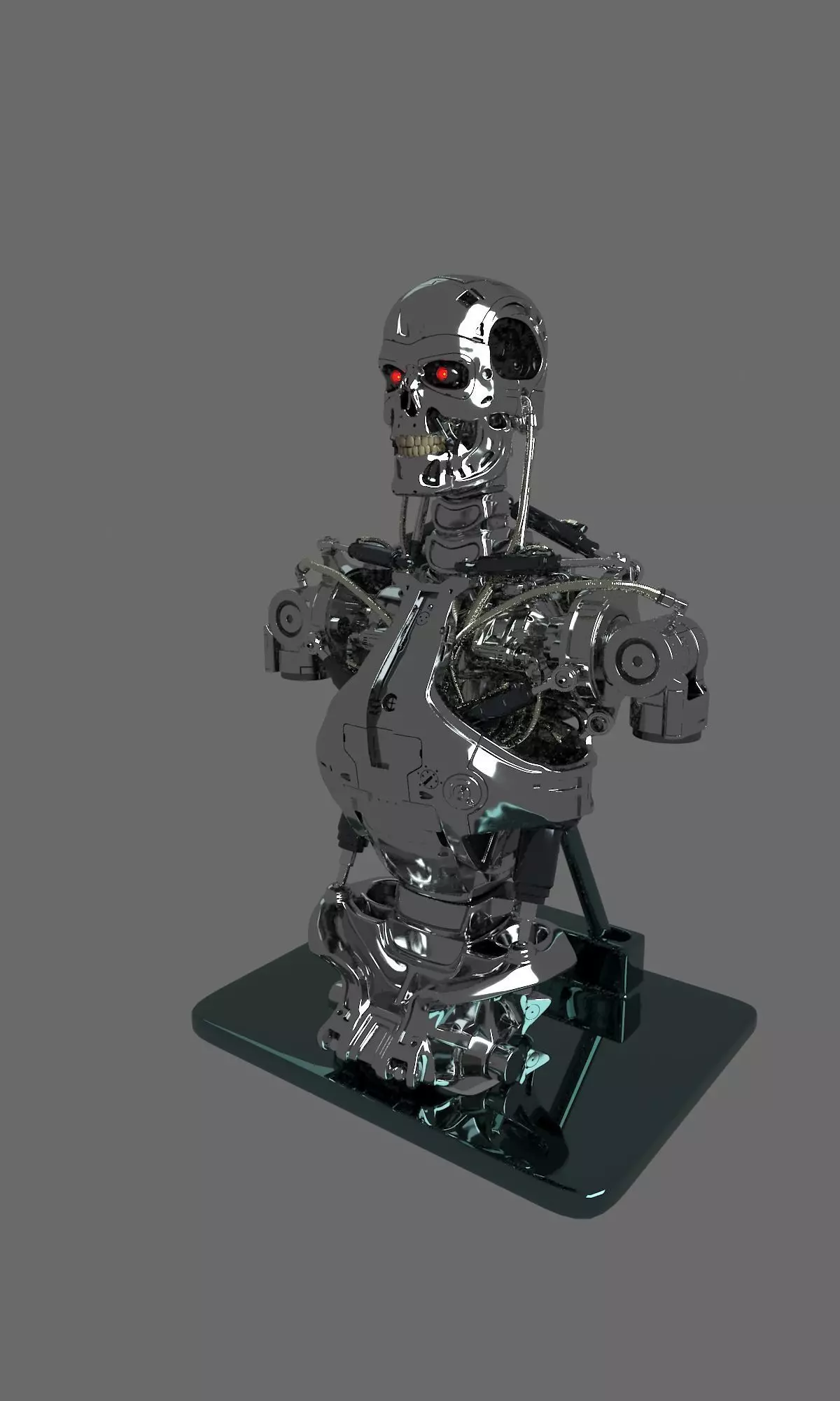 Terminator T-800 Torso Bust 3D model_0