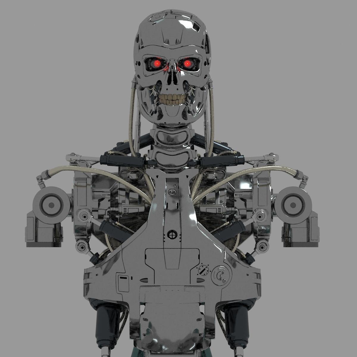 Terminator T-800 Torso Bust 3D model_8