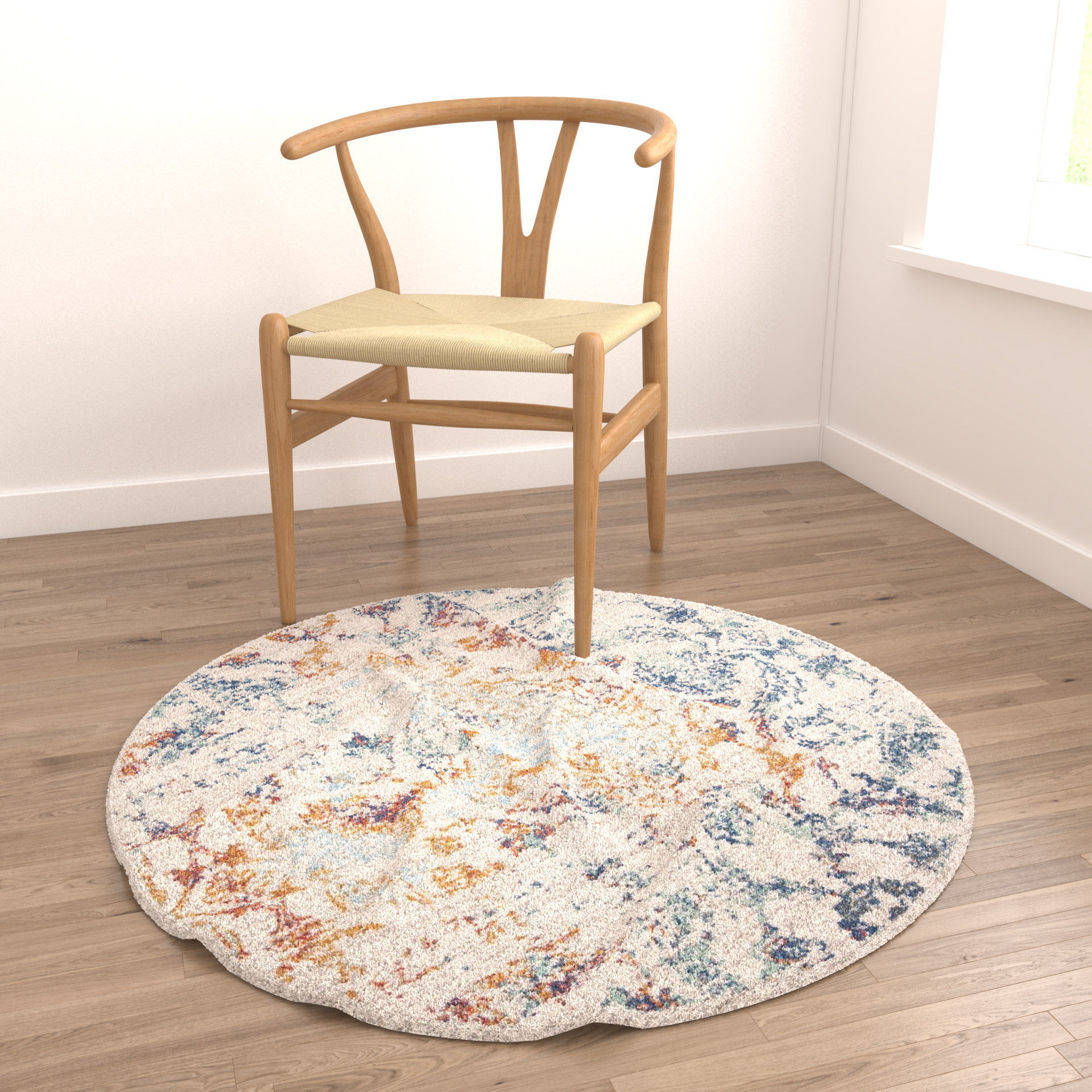 Rugs No 666 Low-poly 3D model_4